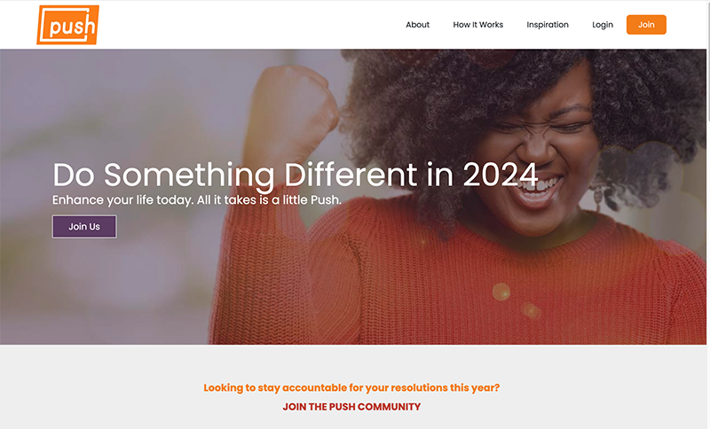 pushmoments.com - Getting out of your comfort zone, a little at a time.